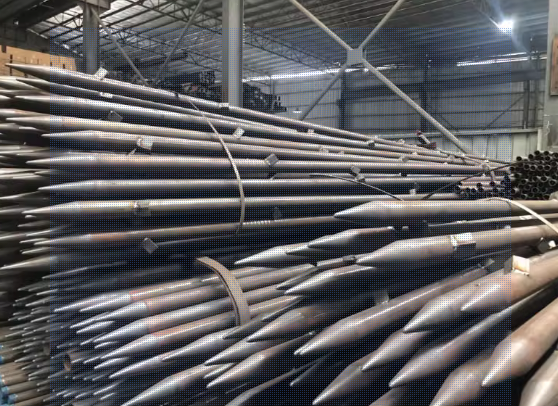 孝感注浆无缝钢管棚管25/32/42/48/50/60/76/89mm超前小导管钢花管