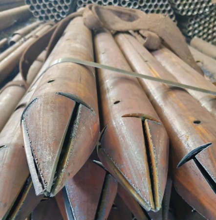 孝感出尖打孔加工无缝注浆钢花管注浆管厂家